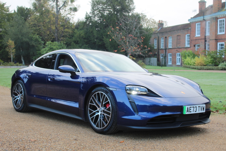 Porsche Taycan 390kW 4S Saloon<br />2023 Metallic Blue Saloon NOW SOLD